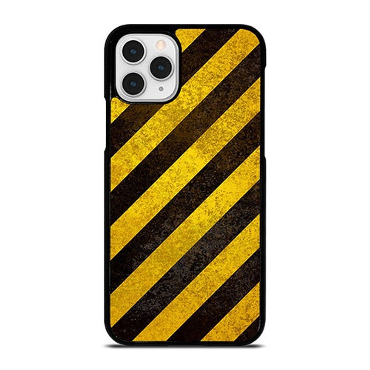 BLACK YELLOW POLICE LINE STRIPE iPhone 11 Pro Case Cover