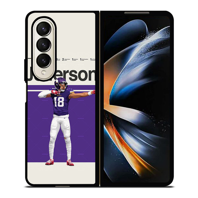 JUSTIN JEFFERSON NFL MINNESOTA VIKINGS Samsung Galaxy Z Fold 4 Case Cover