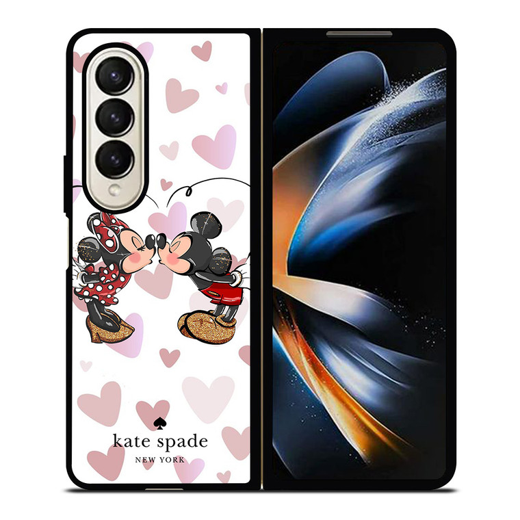 KATE SPADE NEW YORK LOGO MICKEY MINNEY MOUSE DISNEY KISS Samsung Galaxy Z Fold 4 Case Cover