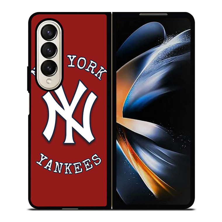 NEW YORK YANKEES BASEBALL LOGO RED Samsung Galaxy Z Fold 4 Case Cover