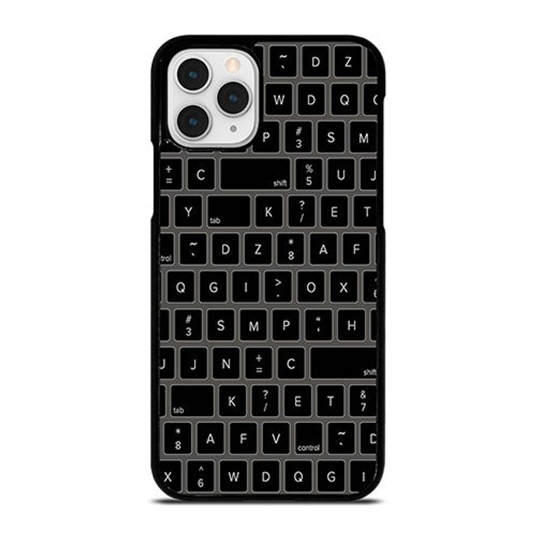 BLACK KEYBOARD PATTERN iPhone 11 Pro Case Cover