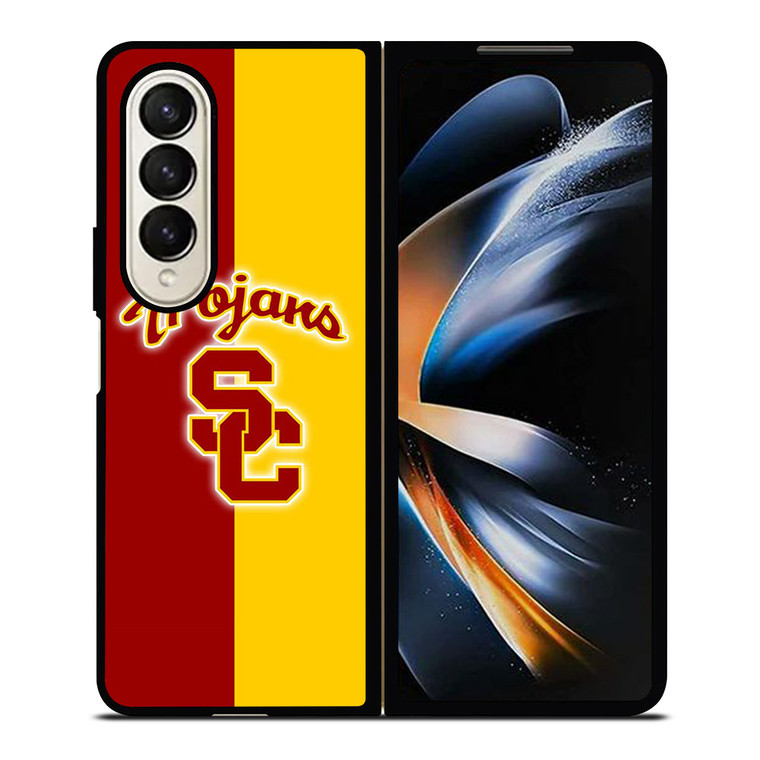 USC TROJANS BASKETBALL UNIVERSITY LOGO Samsung Galaxy Z Fold 4 Case Cover