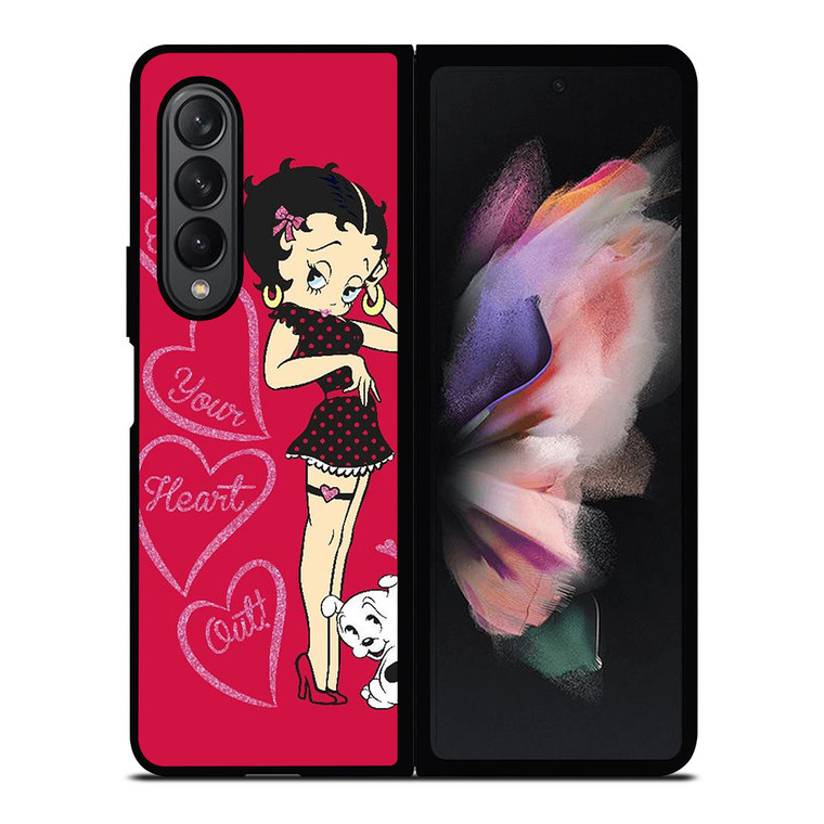 BETTY BOOP EAT YOUR HEART Samsung Galaxy Z Fold 3 Case Cover