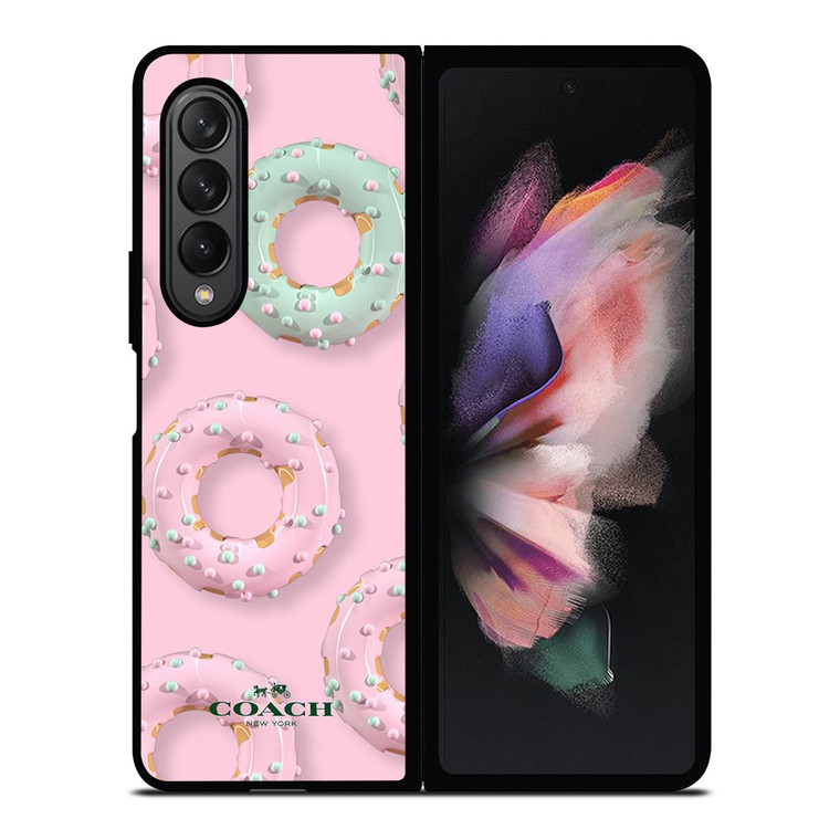 COACH NEW YORK LOGO DONUTS ICON Samsung Galaxy Z Fold 3 Case Cover