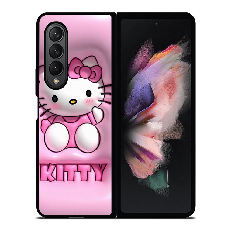CUTE PINK HELLO KITTY Samsung Galaxy Z Fold 3 Case Cover