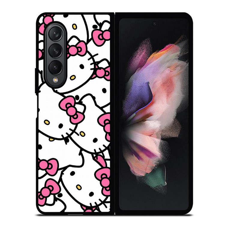 HELLO KITTY FACE COLLAGE Samsung Galaxy Z Fold 3 Case Cover HELLO KITTY FACE COLLAGE Samsung Galaxy Z Fold 3 Case Cover