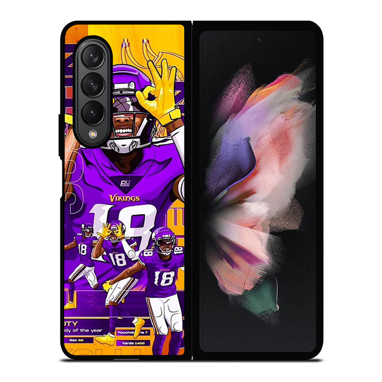 JUSTIN JEFFERSON MINNESOTA VIKINGS NFL Samsung Galaxy Z Fold 3 Case Cover