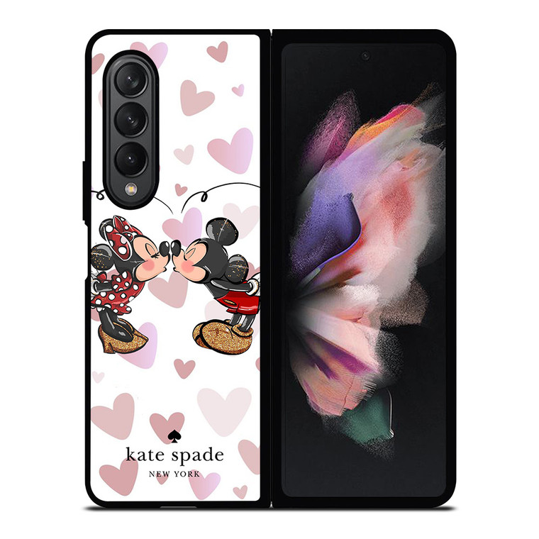 KATE SPADE NEW YORK LOGO MICKEY MINNEY MOUSE DISNEY KISS Samsung Galaxy Z Fold 3 Case Cover