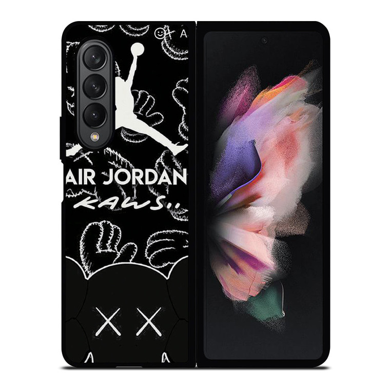 KAWS X AIR JORDAN LOGO Samsung Galaxy Z Fold 3 Case Cover