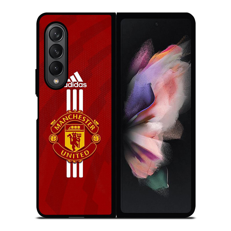 MANCHESTER UNITED FC FOOTBALL LOGO ADIDAS Samsung Galaxy Z Fold 3 Case Cover