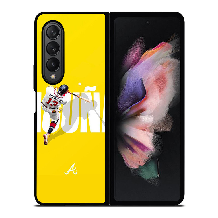 RONALD ACUNA JR ATLANTA BRAVES 13 Samsung Galaxy Z Fold 3 Case Cover