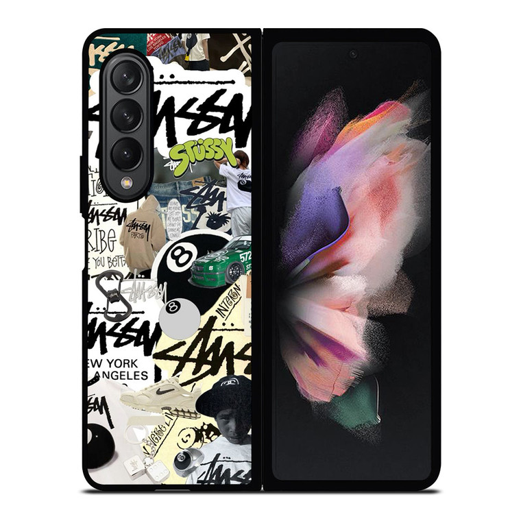 STUSSY COLLAGE Samsung Galaxy Z Fold 3 Case Cover