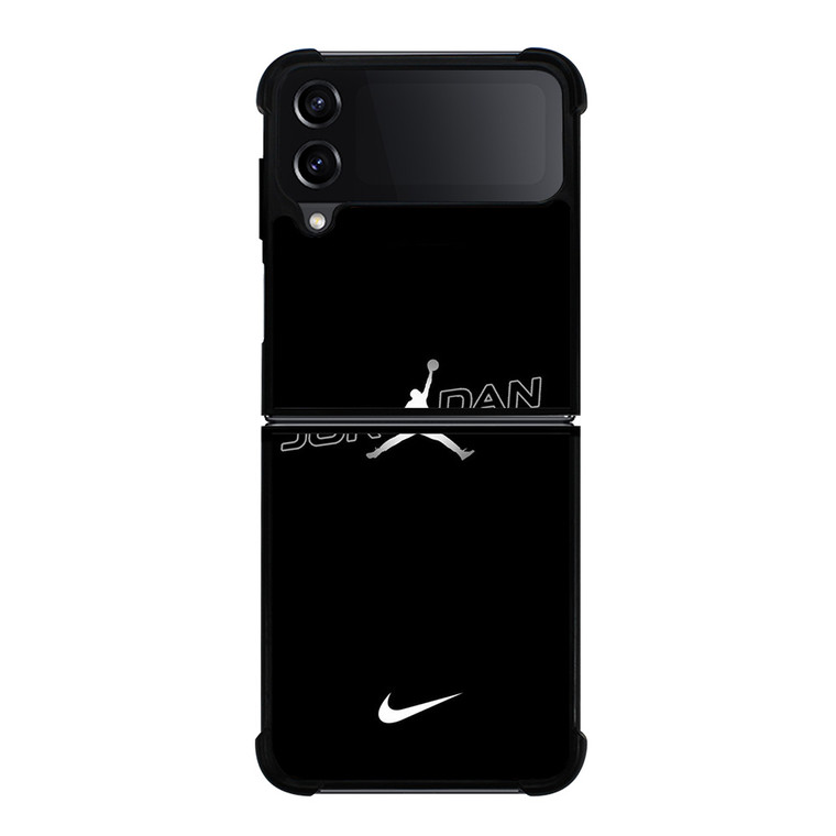 AIR JORDAN NIKE BLACK WHITE Samsung Galaxy Z Flip 4 Case Cover