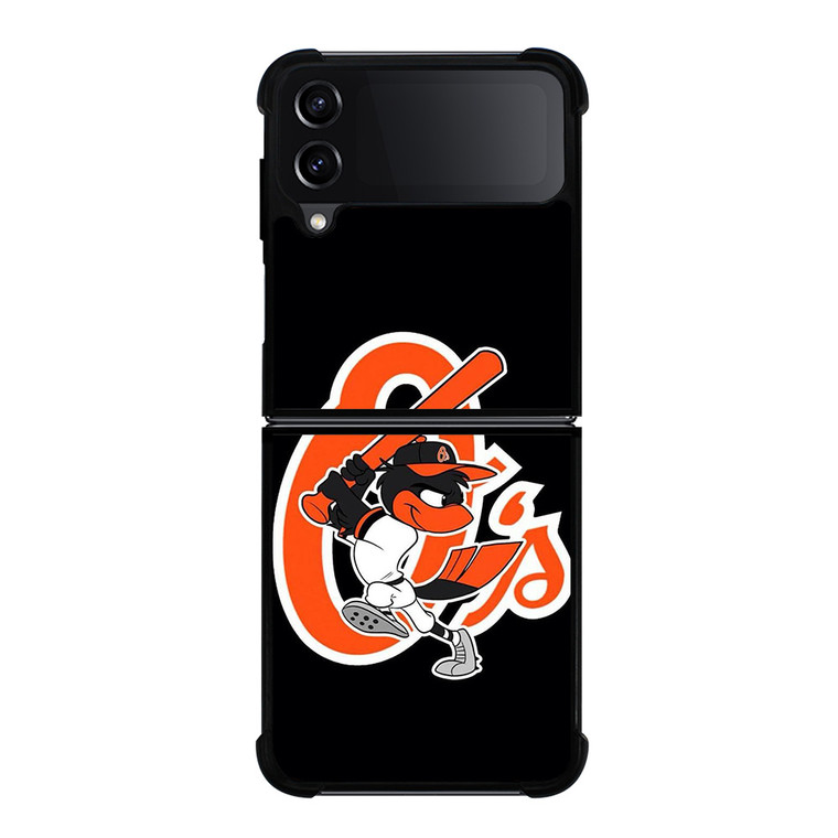 BALTIMORE ORIOLES LOGO BASEBALL TEAM MASCOT Samsung Galaxy Z Flip 4 Case Cover