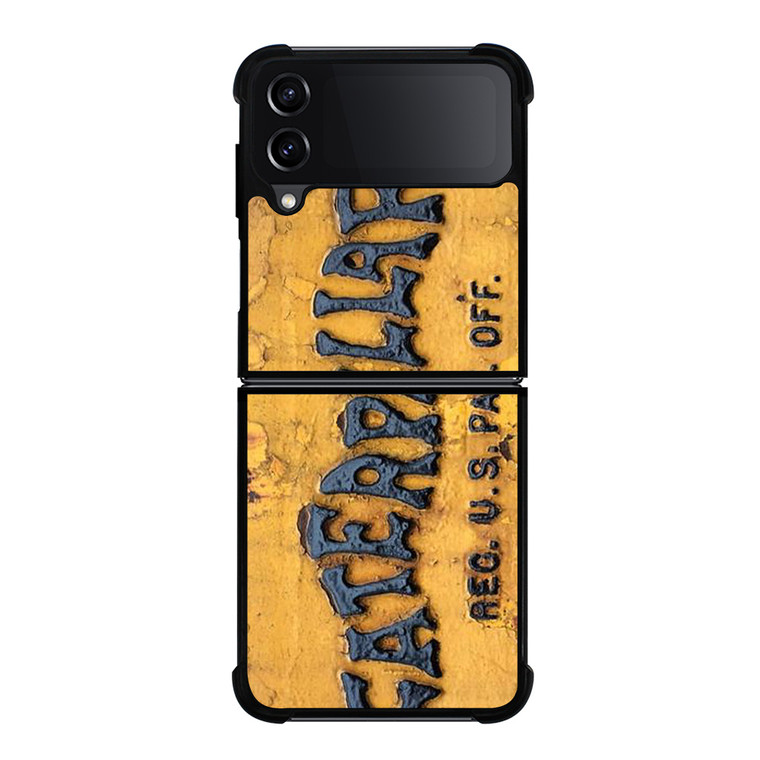 CATERPILLAR TRACTOR LOGO RUSTY EMBLEM Samsung Galaxy Z Flip 4 Case Cover