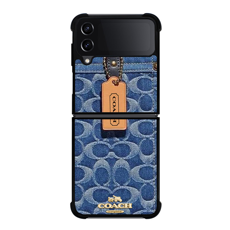 COACH NEW YORK LOGO JEANS BAG Samsung Galaxy Z Flip 4 Case Cover