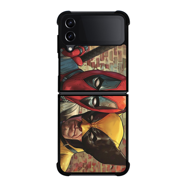 DEADPOOL X WOLVERINE MARVEL COMICS Samsung Galaxy Z Flip 4 Case Cover