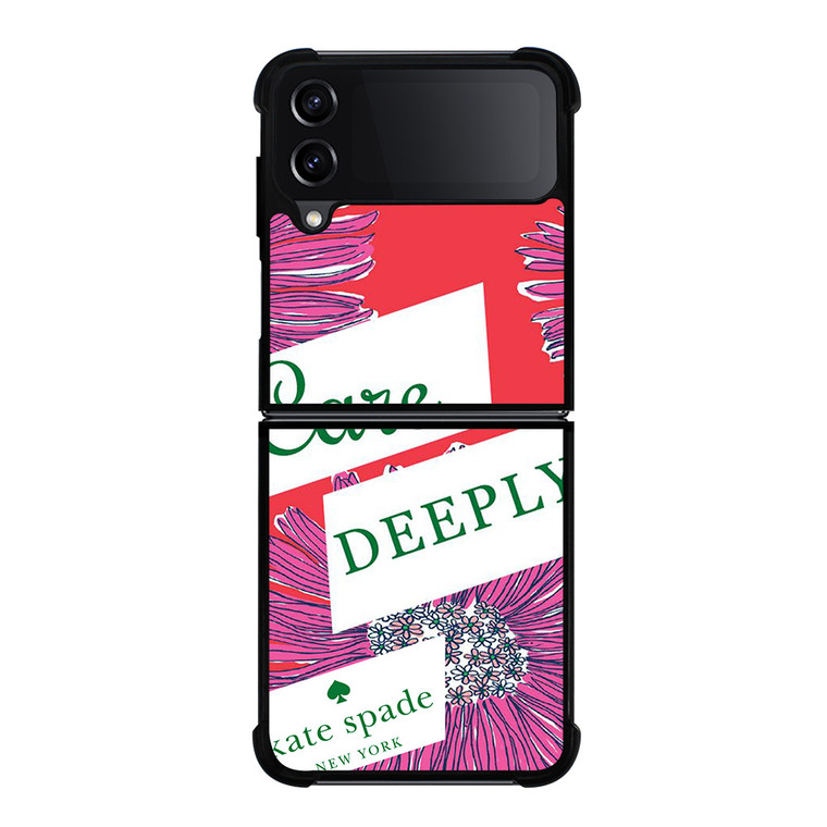 KATE SPADE NEW YORK CARE DEEPLY Samsung Galaxy Z Flip 4 Case Cover
