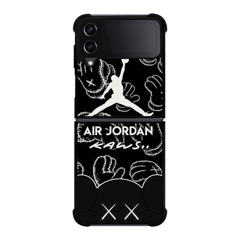 KAWS X AIR JORDAN LOGO Samsung Galaxy Z Flip 4 Case Cover