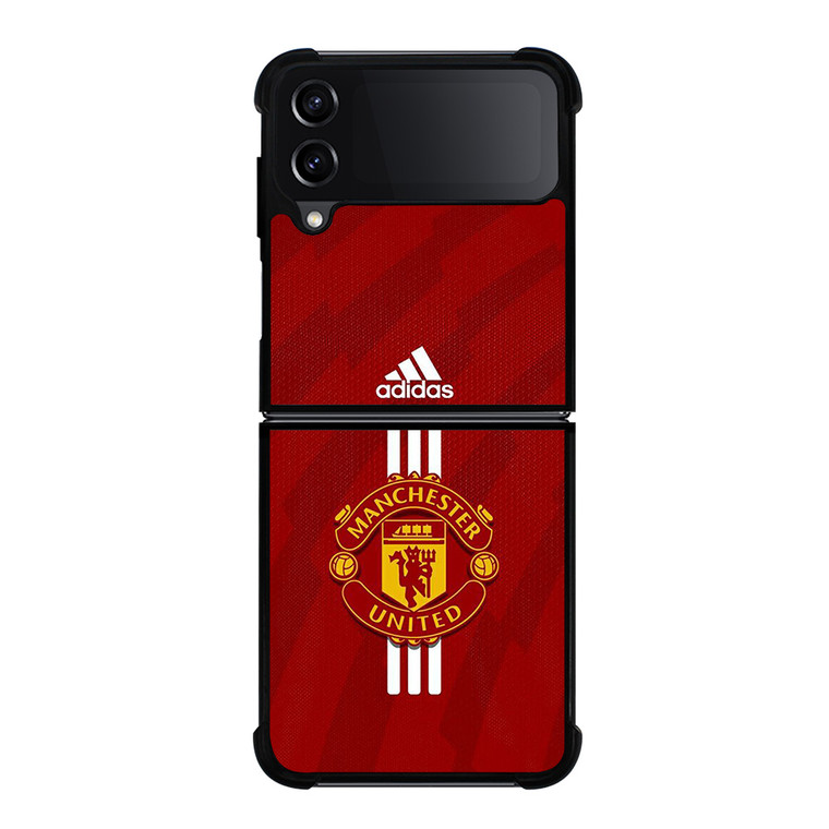 MANCHESTER UNITED FC FOOTBALL LOGO ADIDAS Samsung Galaxy Z Flip 4 Case Cover