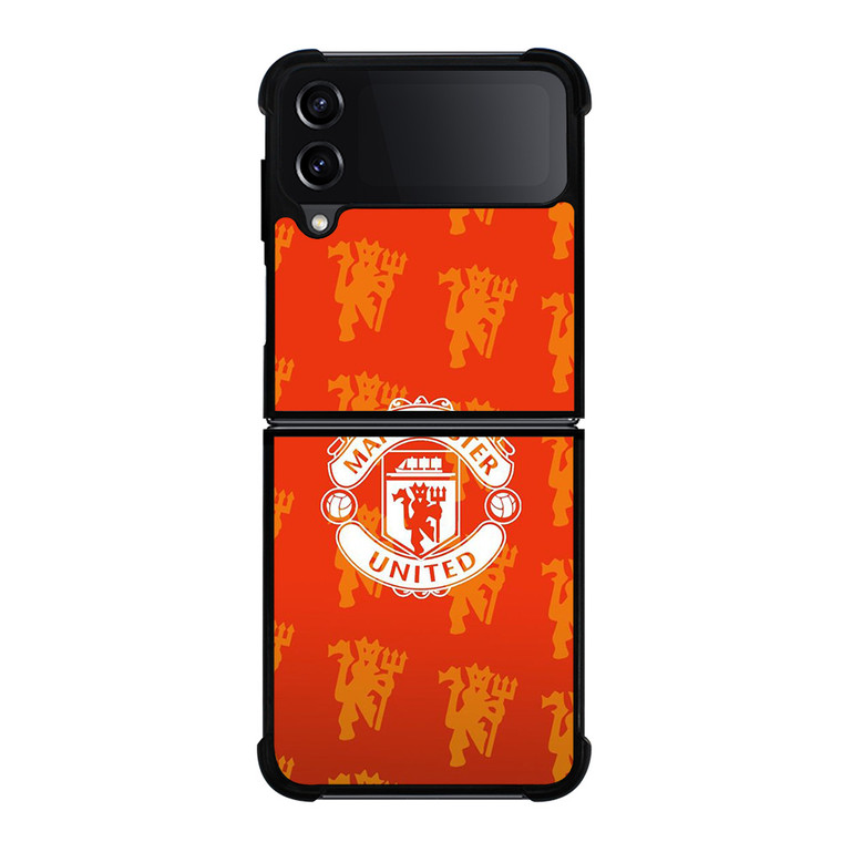 MANCHESTER UNITED FC LOGO RED DEVILS Samsung Galaxy Z Flip 4 Case Cover