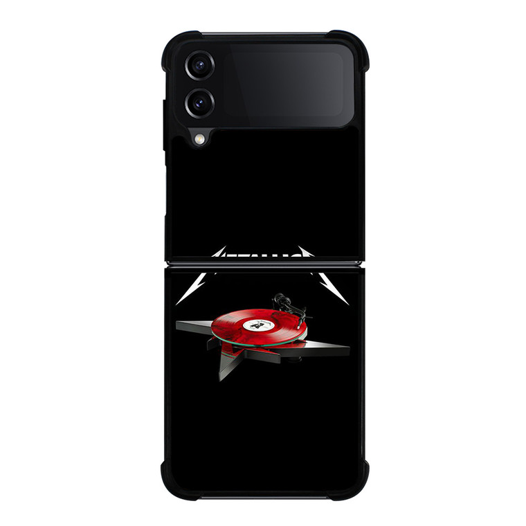 METALLICA BAND LOGO TURNTABLE Samsung Galaxy Z Flip 4 Case Cover