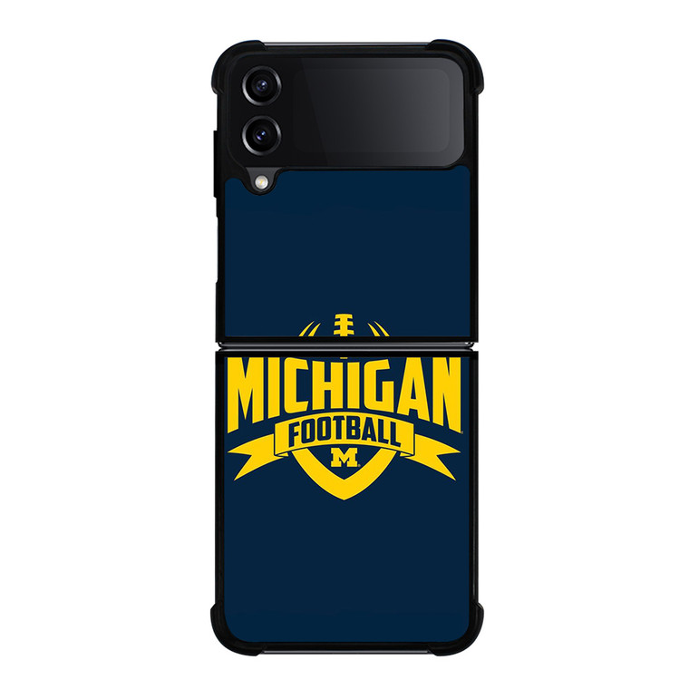 MICHIGAN WOLVERINES LOGO UNIVERSITY FOOTBALL ICON Samsung Galaxy Z Flip 4 Case Cover