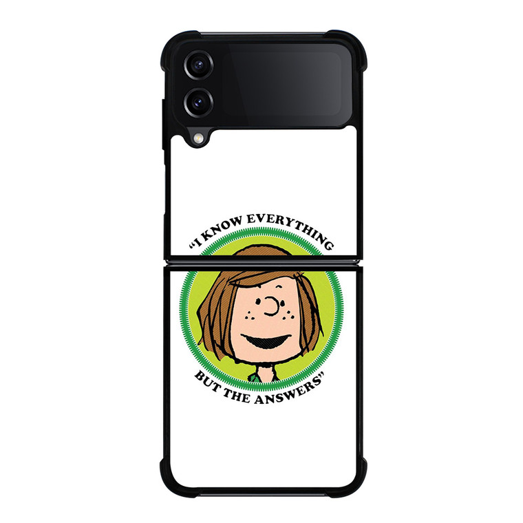 PEPPERMINT PATTY THE PEANUTS Samsung Galaxy Z Flip 4 Case Cover