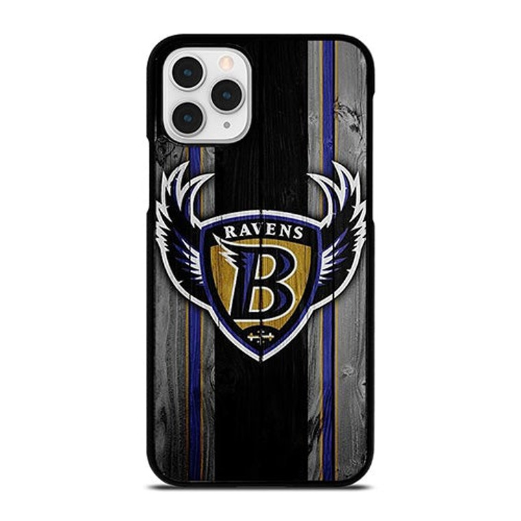 BALTIMORE RAVENS WOODEN LOGO iPhone 11 Pro Case Cover