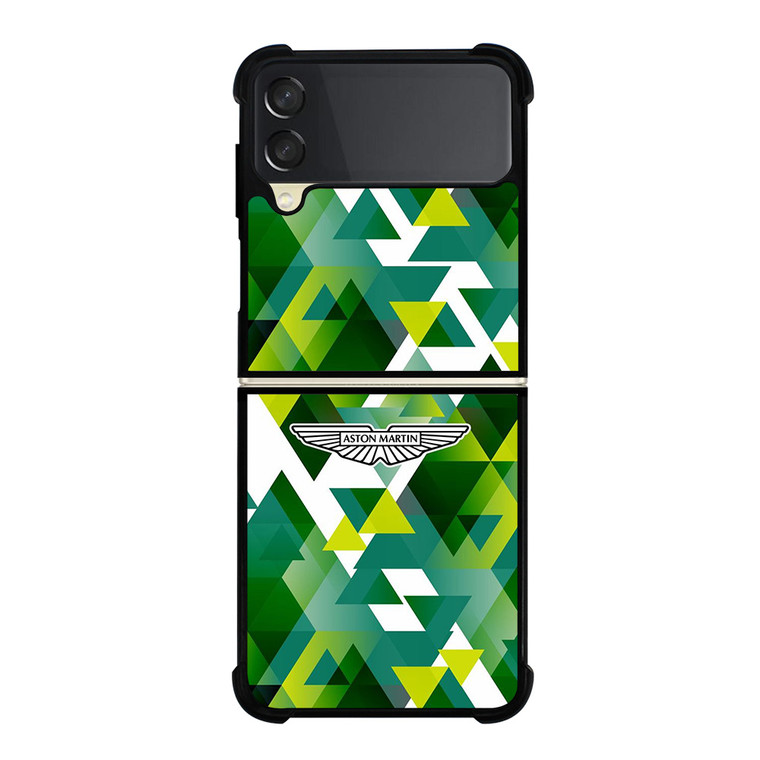 ASTON MARTIN LOGO GREEN TRIANGLE Samsung Galaxy Z Flip 3 Case Cover