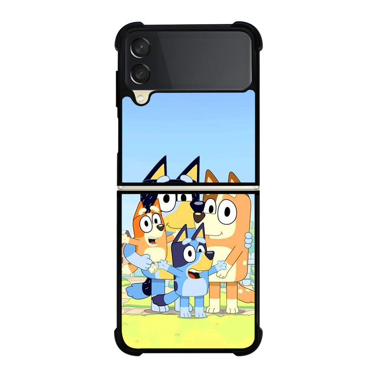 BLUEY CHARACTERS CARTOON Samsung Galaxy Z Flip 3 Case Cover