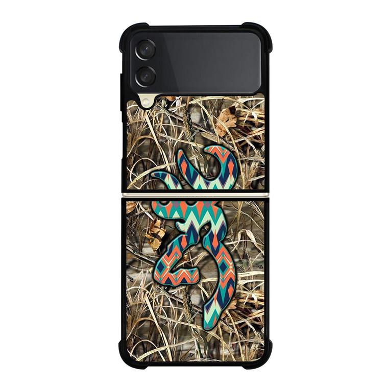 BROWNING CAMO LOGO CHEVRON Samsung Galaxy Z Flip 3 Case Cover