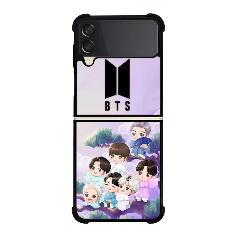 BTS BANGTAN BOYS KPOP KOREA CARTOON Samsung Galaxy Z Flip 3 Case Cover
