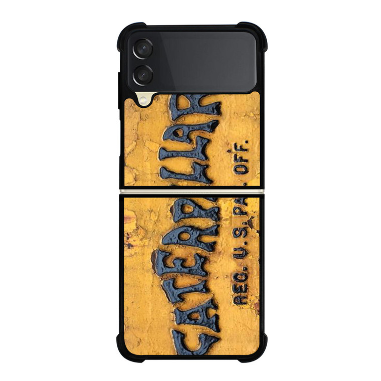 CATERPILLAR TRACTOR LOGO RUSTY EMBLEM Samsung Galaxy Z Flip 3 Case Cover