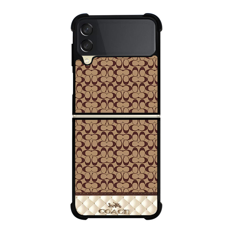 COACH NEW YORK LUXURY FASHION LOGO Samsung Galaxy Z Flip 3 Case Cover