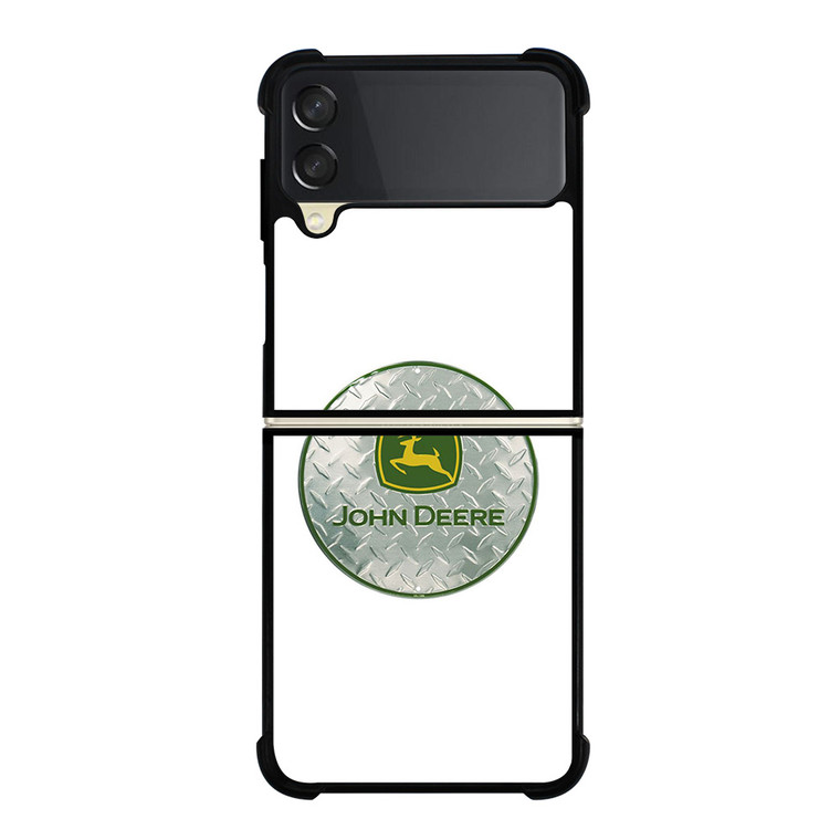 JOHN DEERE TRACTOR METAL LOGO Samsung Galaxy Z Flip 3 Case Cover