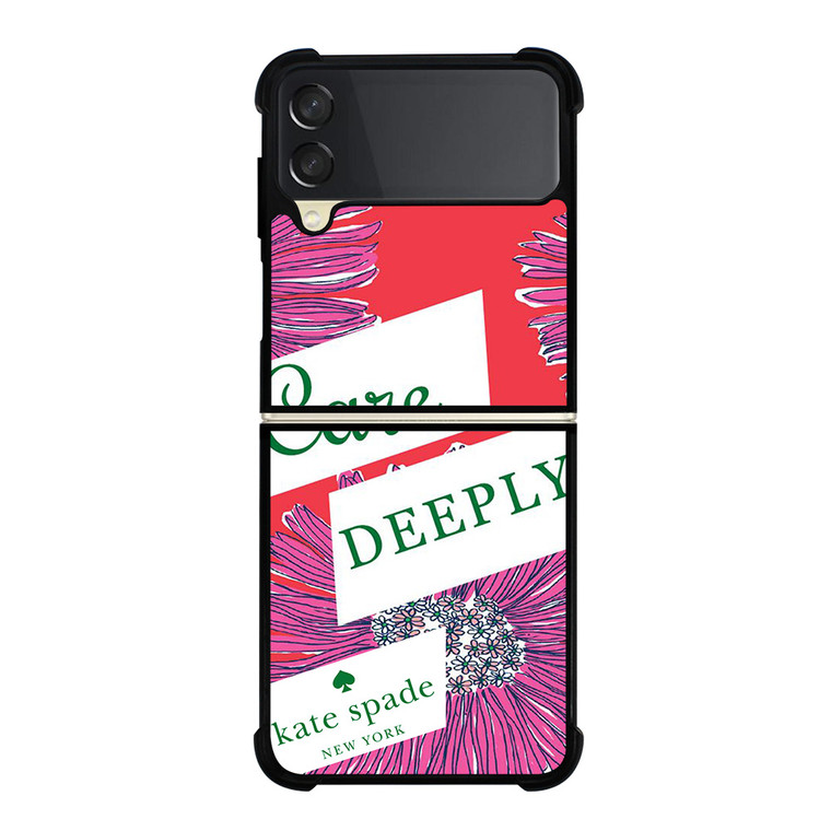 KATE SPADE NEW YORK CARE DEEPLY Samsung Galaxy Z Flip 3 Case Cover