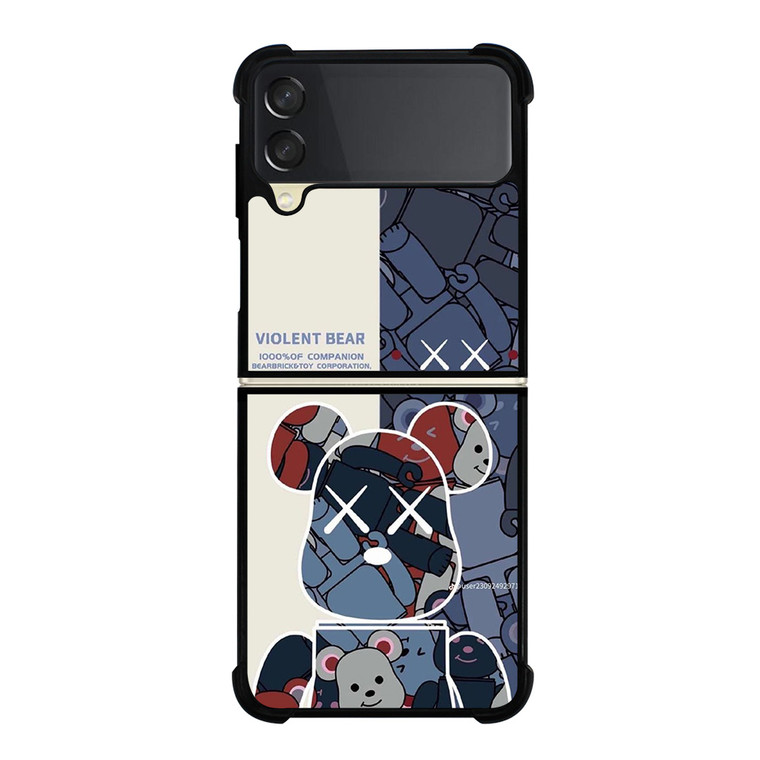 KAWS VIOLENT BEAR Samsung Galaxy Z Flip 3 Case Cover