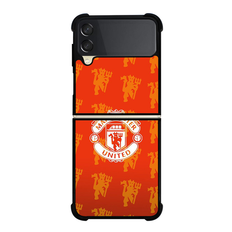 MANCHESTER UNITED FC LOGO RED DEVILS Samsung Galaxy Z Flip 3 Case Cover
