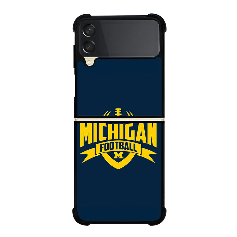 MICHIGAN WOLVERINES LOGO UNIVERSITY FOOTBALL ICON Samsung Galaxy Z Flip 3 Case Cover