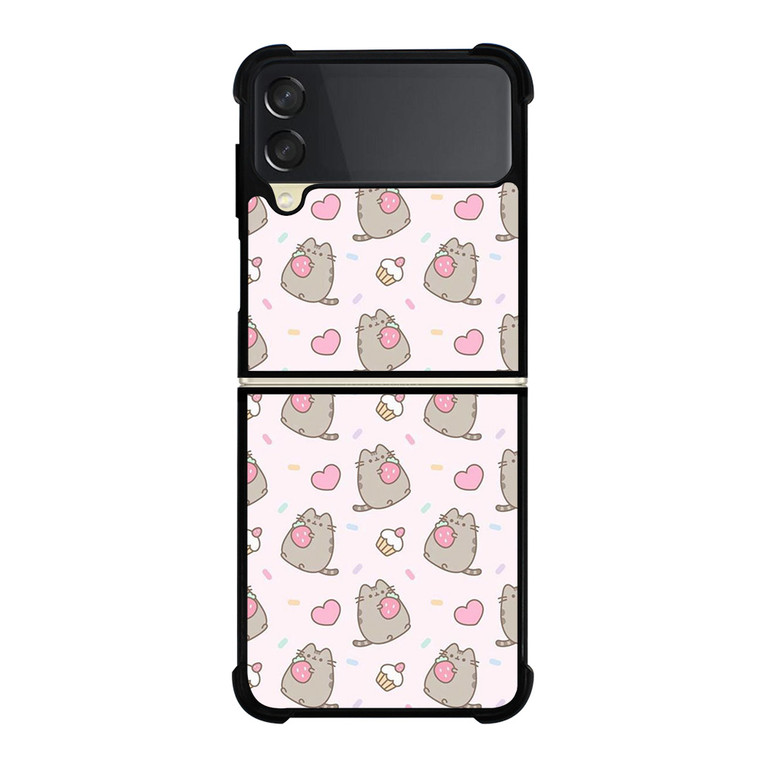 PUSHEEN CAT STRAWBERRY CAKE Samsung Galaxy Z Flip 3 Case Cover