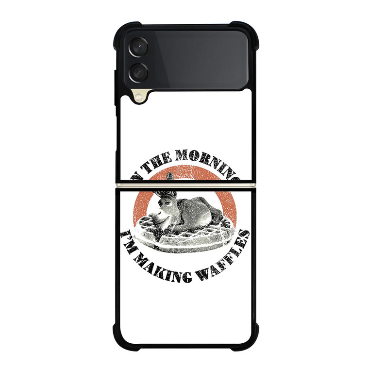 SHREK DONKEY MAKING WAFFLES Samsung Galaxy Z Flip 3 Case Cover