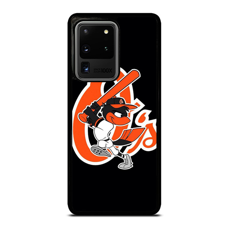 BALTIMORE ORIOLES LOGO BASEBALL TEAM MASCOT Samsung Galaxy S20 Ultra Case Cover