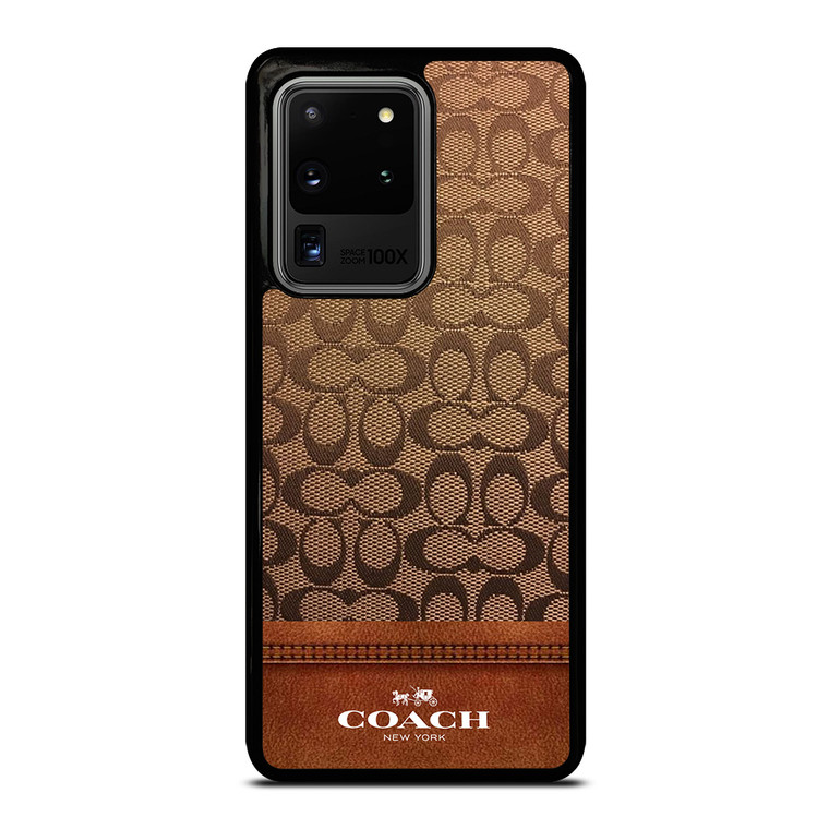 COACH NEW YORK ICON BROWN LOGO Samsung Galaxy S20 Ultra Case Cover COACH NEW YORK ICON BROWN LOGO Samsung Galaxy S20 Ultra Case Cover