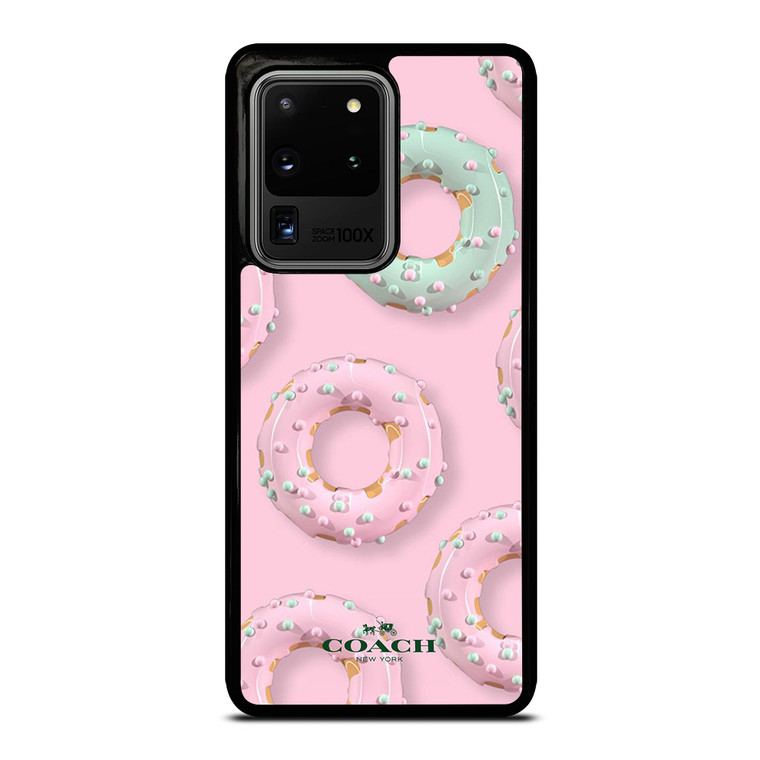 COACH NEW YORK LOGO DONUTS ICON Samsung Galaxy S20 Ultra Case Cover