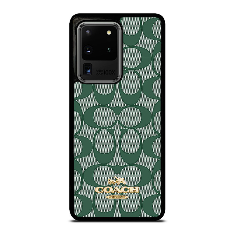 COACH NEW YORK LOGO GREEN ICONS Samsung Galaxy S20 Ultra Case Cover