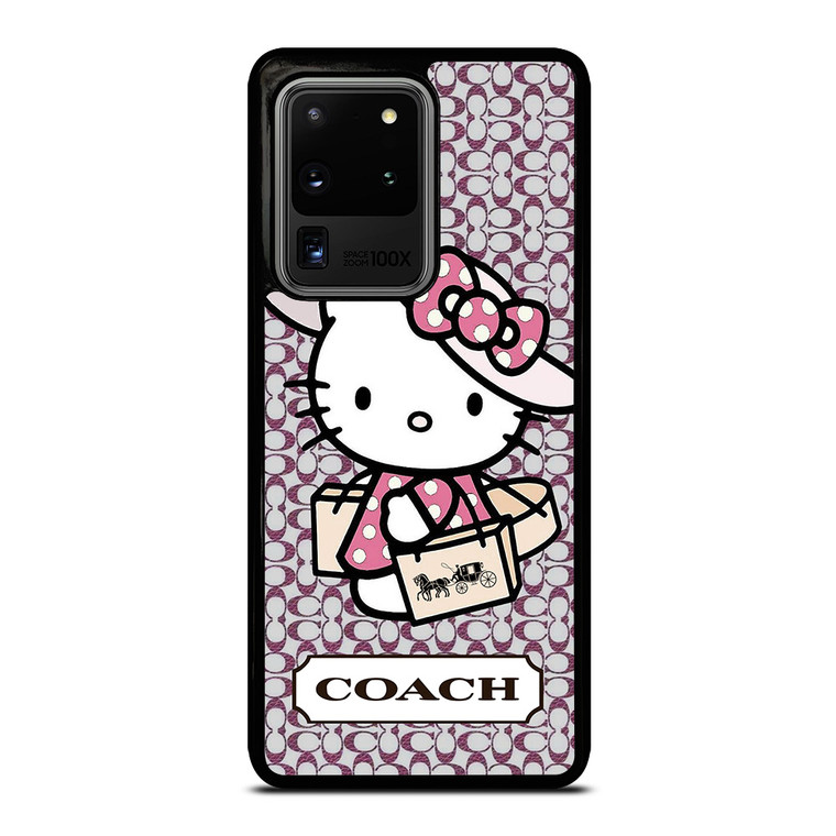 HELLO KITTY X COACH NEW YORK LOGO Samsung Galaxy S20 Ultra Case Cover HELLO KITTY X COACH NEW YORK LOGO Samsung Galaxy S20 Ultra Case Cover