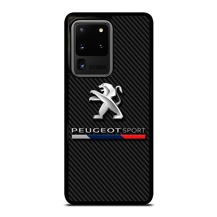 PEUGEOT SPORT CAR CARBON LOGO Samsung Galaxy S20 Ultra Case Cover