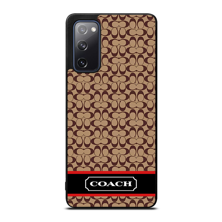 COACH NEW YORK BROWNLOGO PATTERN Samsung Galaxy S20 FE Case Cover