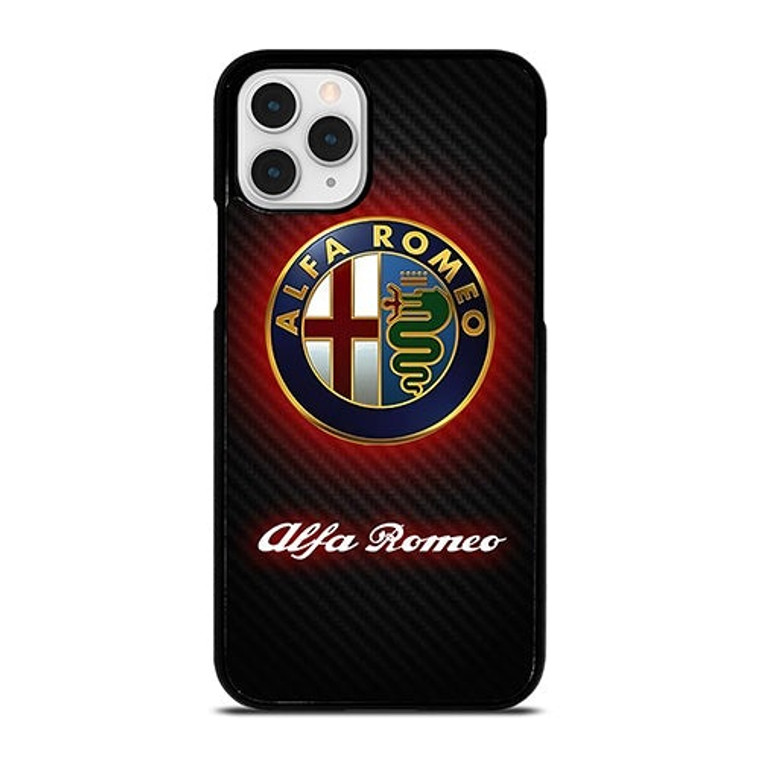 ALFA ROMEO RED CARBON LOGO iPhone 11 Pro Case Cover